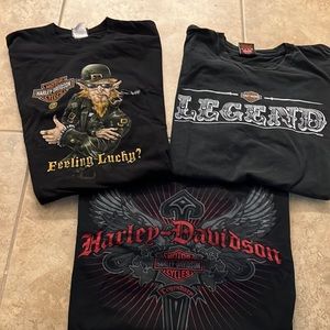 Harley-Davidson XLarge t shirts